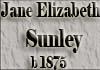 Jane Elizabeth Sunley