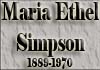Maria Ethel Simpson
