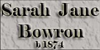 Sarah Jane Bowron